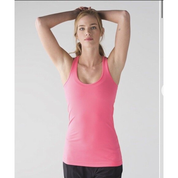 Lululemon Women’s Cool Racerback Bright Pink Tank Flash Light - Picture 1 of 6